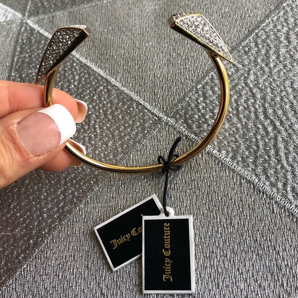 Juicy Couture Gold Crystals Cuff Bracelet - Picture 5 of 8